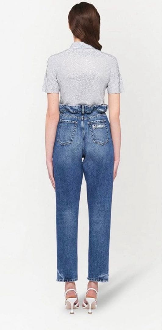 miu miu デニムハイウエストパンツ　未使用品　26