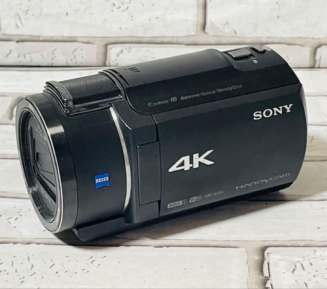 【中古】SONY 4K FDR-AX45 &SONYバッグ付　ビデオカメラ本体