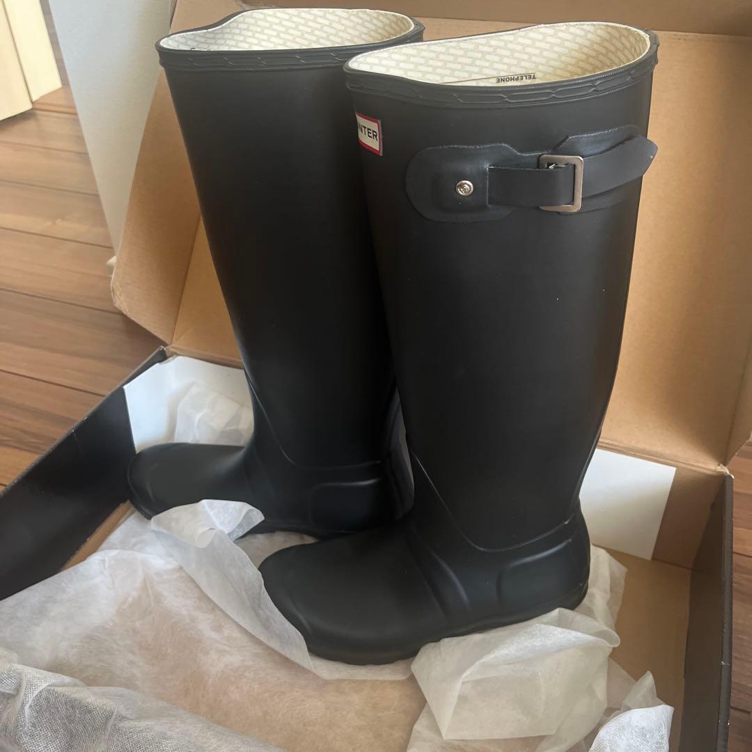 HUNTER 長靴 ブラック US 6 25センチ ハンター