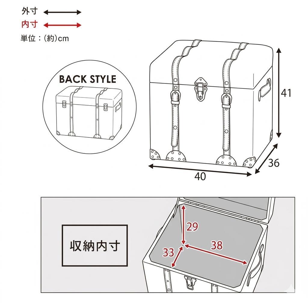 フォロー割【新品】アンティーク風 トランクスツール 収納付き 椅子
