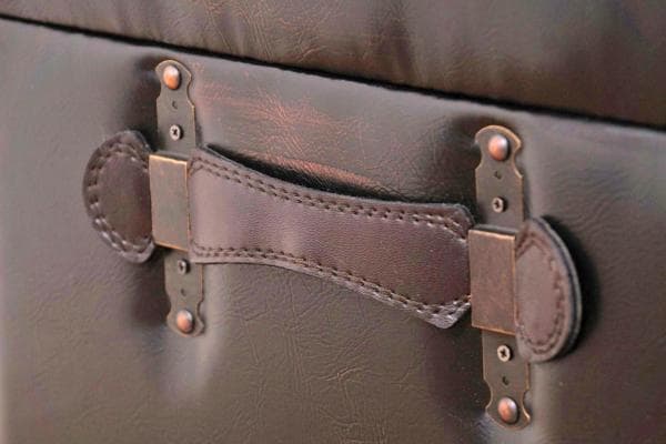 フォロー割【新品】アンティーク風 トランクスツール 収納付き 椅子