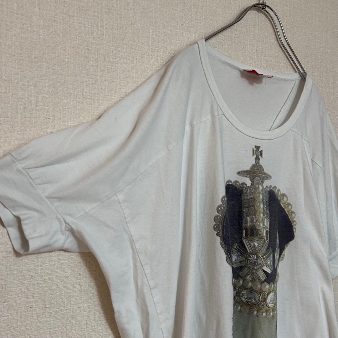 ヴィヴィアンウエストウッド オーブ クラウン 変形 Tシャツ レッドレーベル
