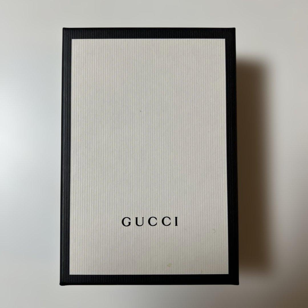 GUCCI 二つ折り財布 ベージュ/ネイビー