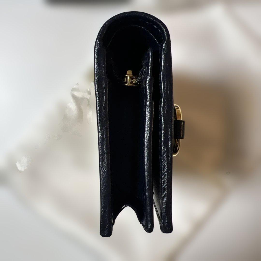 GUCCI 二つ折り財布 ベージュ/ネイビー