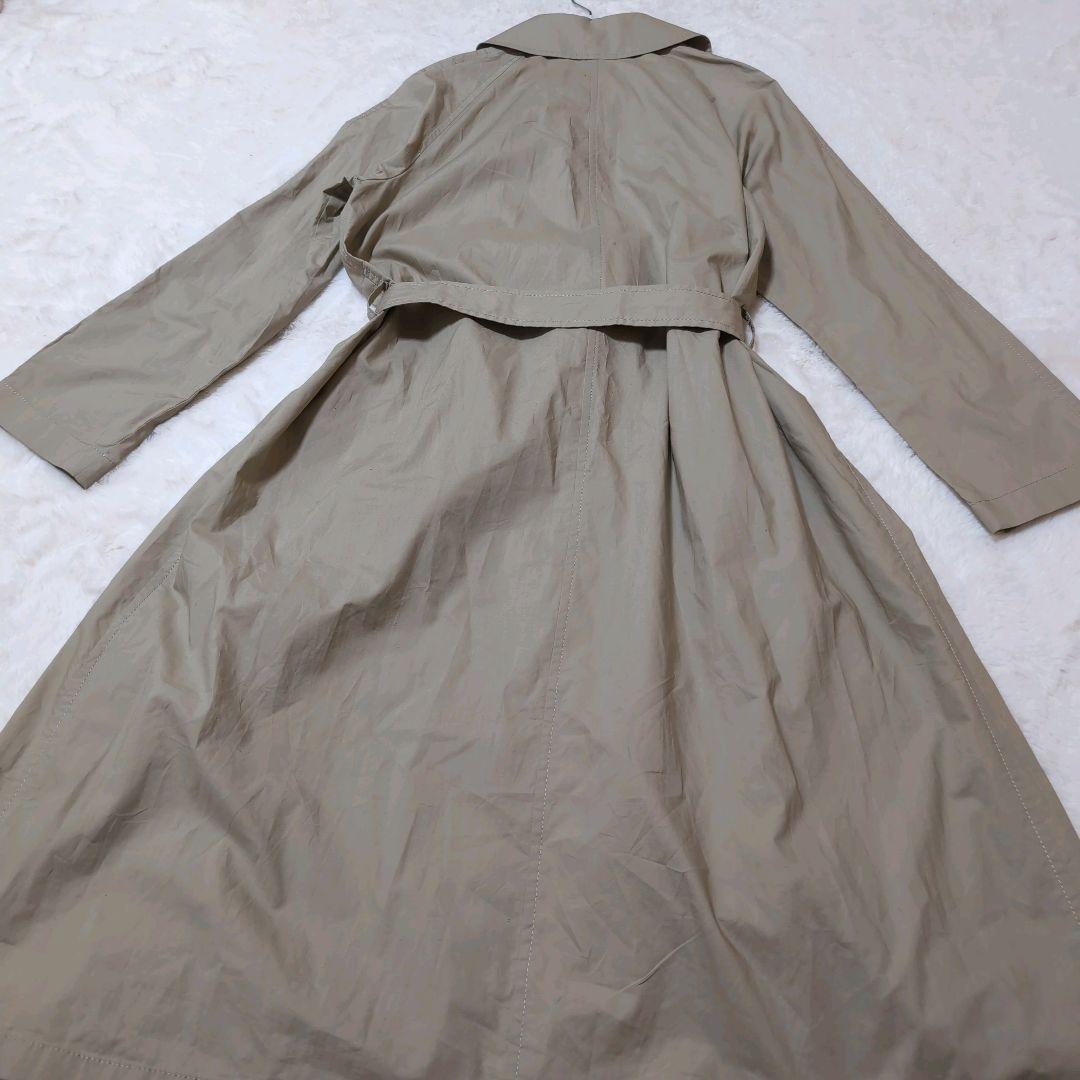 ミズイロインド　トレンチコート　ロング　美品　ベルト　ダブルボタン