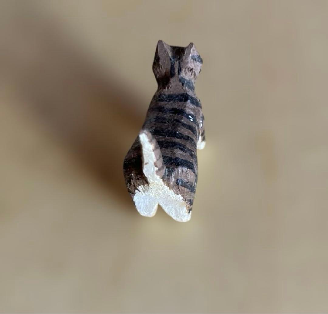三谷龍二　ペルソナ工房　木彫り　オブジェ　猫