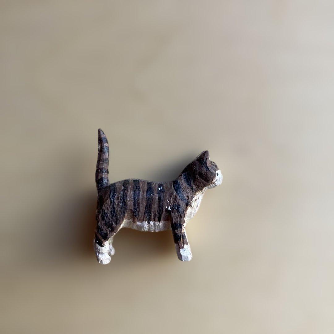 三谷龍二　ペルソナ工房　木彫り　オブジェ　猫