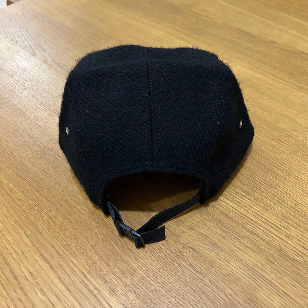 Supreme Harris Tweed Camp Cap 黒 キャップ ウール