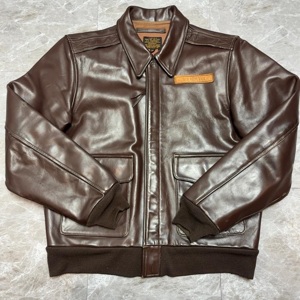 MORGAN A2 Flight Jacket ホースハイド 40 馬革 BR