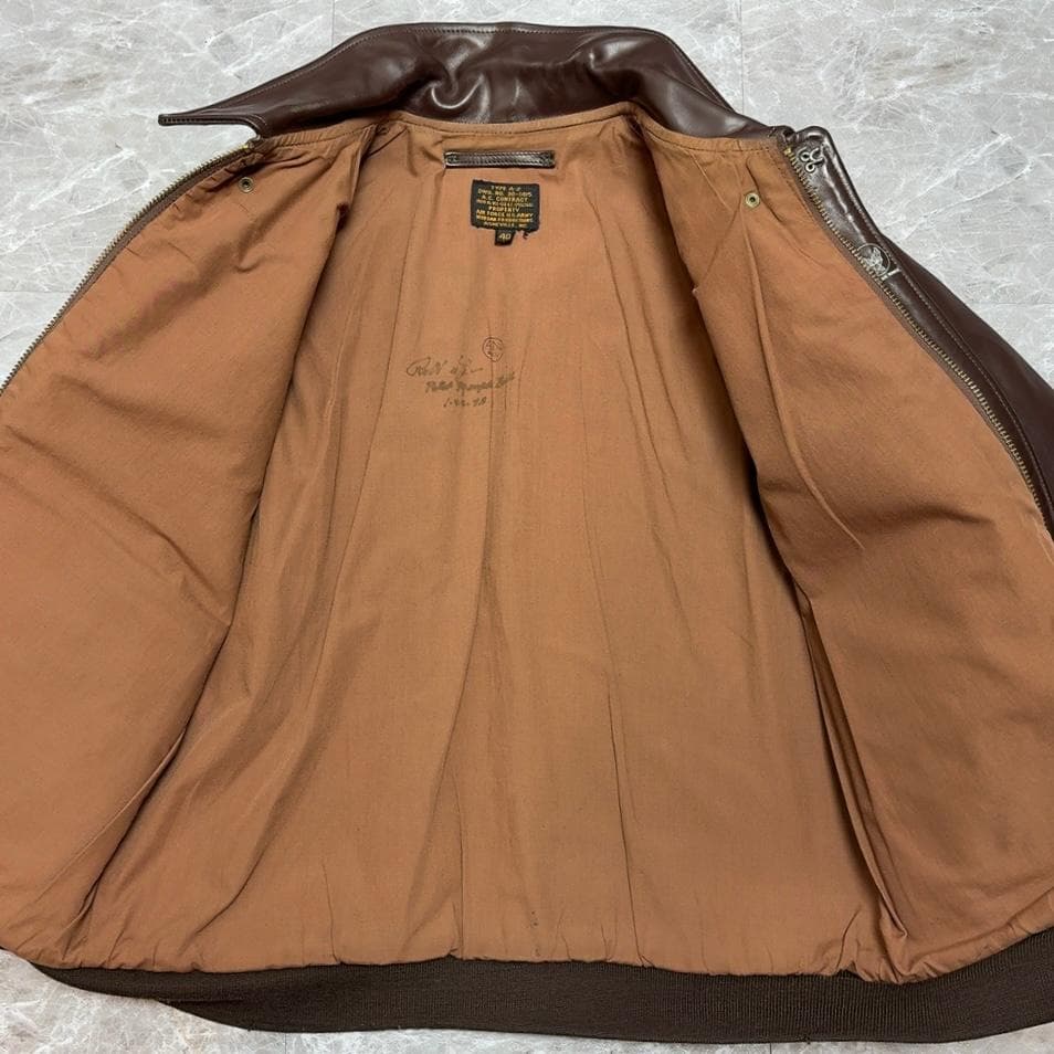 MORGAN A2 Flight Jacket ホースハイド 40 馬革 BR