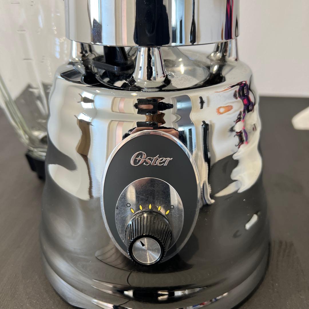 Oster クローム ブレンダー ガラス容器付き