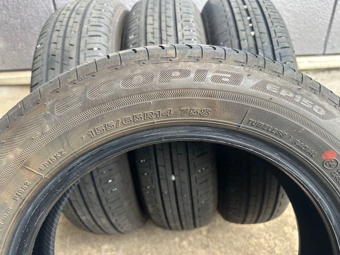 24年製 バリ目ブリヂストン 155/65R14 4本