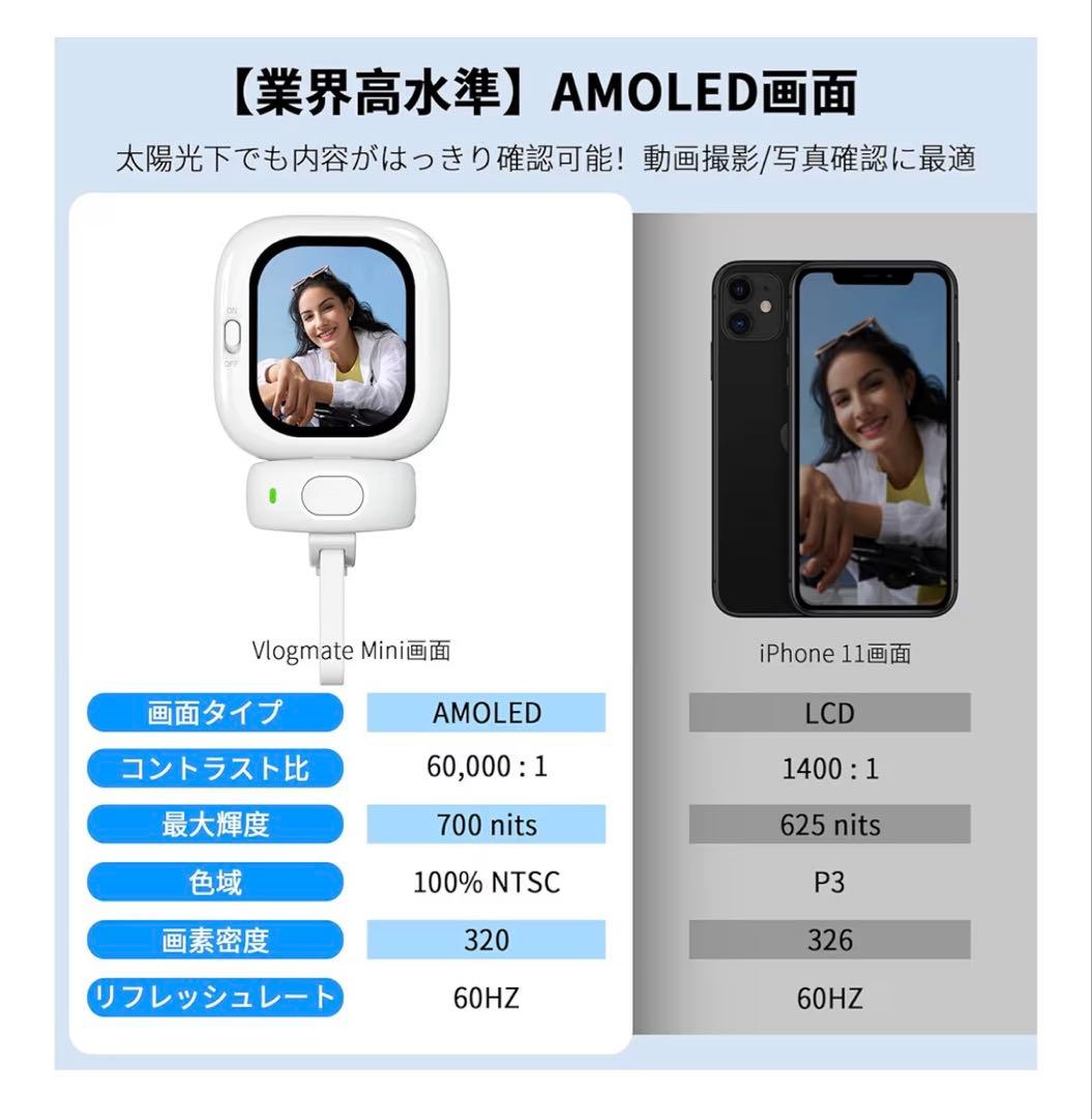 Vlogmate Mini Phone用自撮りモニター