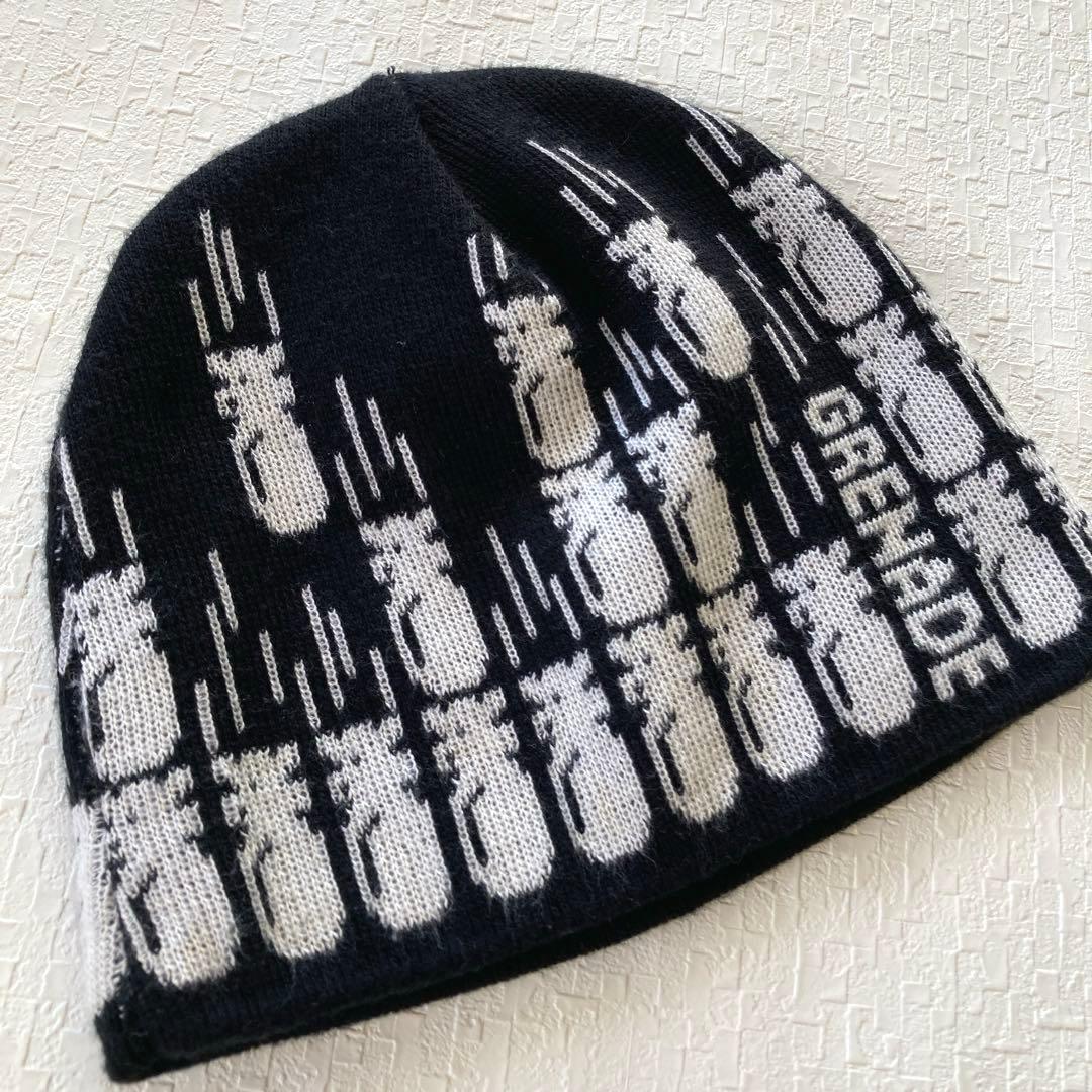 レア90s USA製 bom attack grenade プルオンビーニー