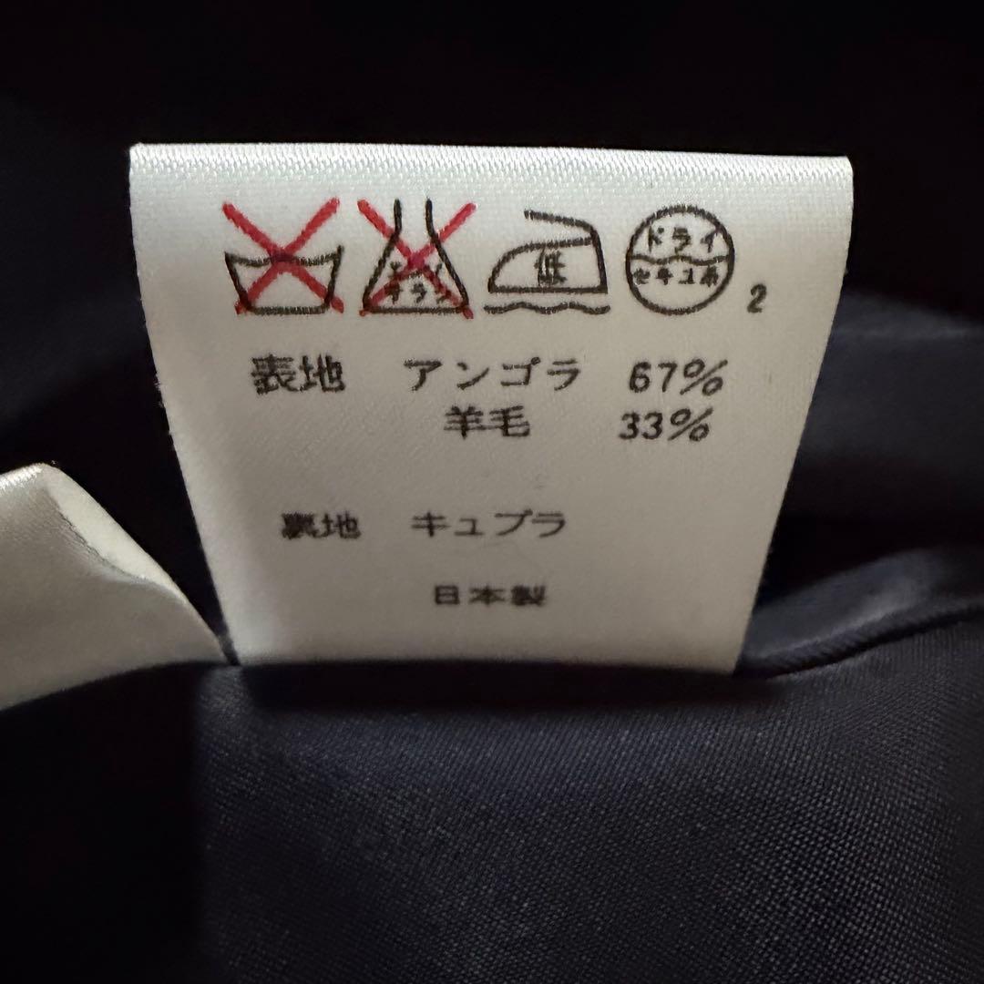 美品★ラルフローレン ロングコート　アンゴラ混 黒　7号 レディースコート