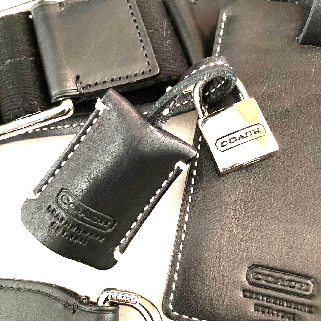 【✨美品 】コーチ 超大型 ボストンバッグ 2way 大容量 南京錠 鍵付き