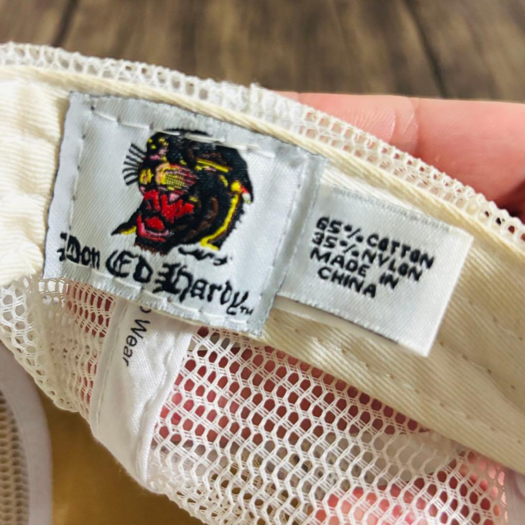 Y2K エドハーディ ED HARDY メッシュ キャップ スタッズ ドクロ