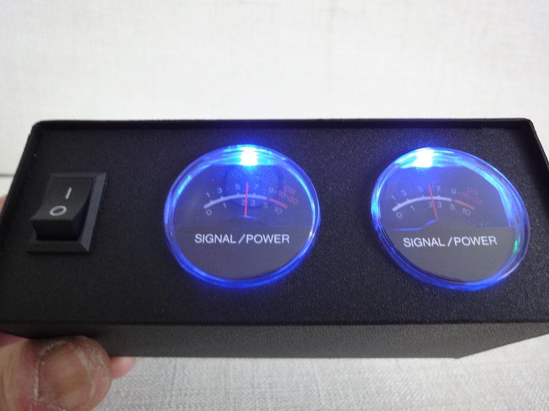 自作ステレオVUメーター221号機　（丸型未使用品）