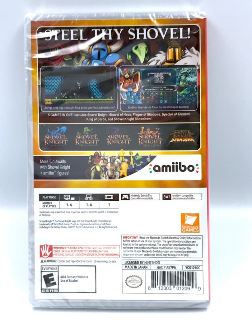 Switch ショベルナイト スイッチ Shovel Knight 新品未開封