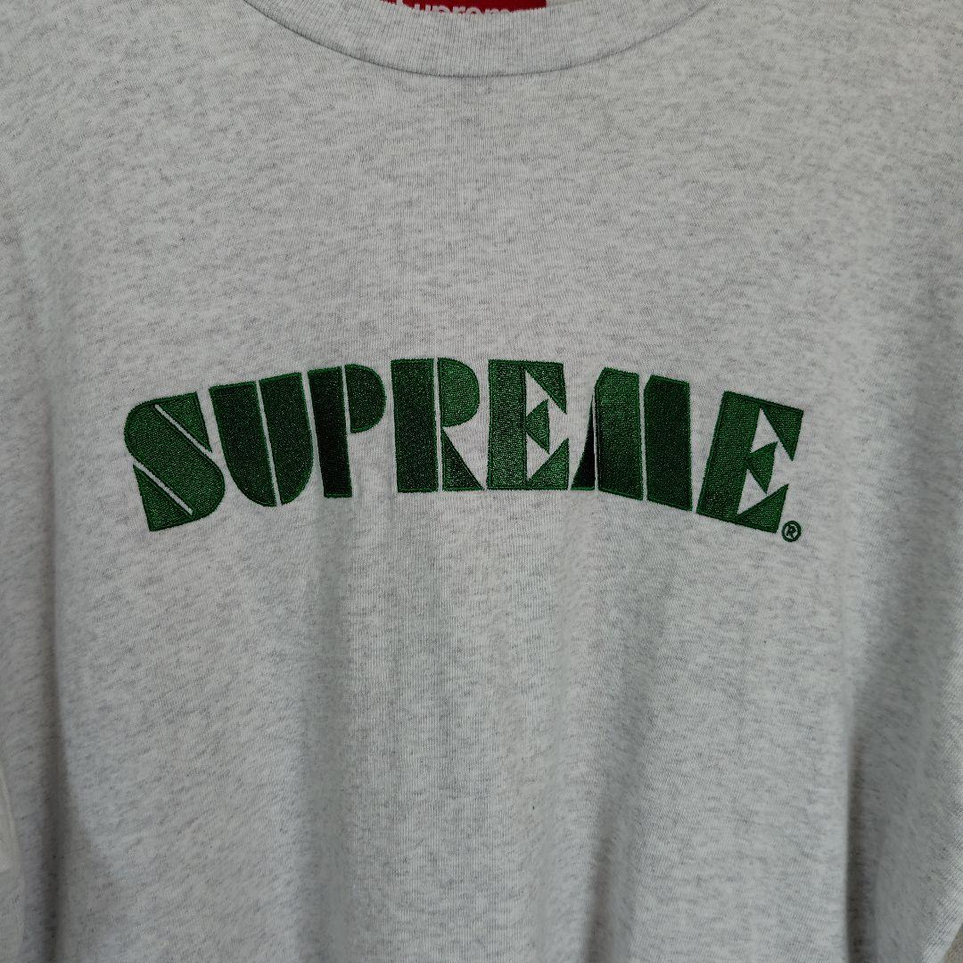 トップス Supreme Stencil Embroidered Top Ash Grey
