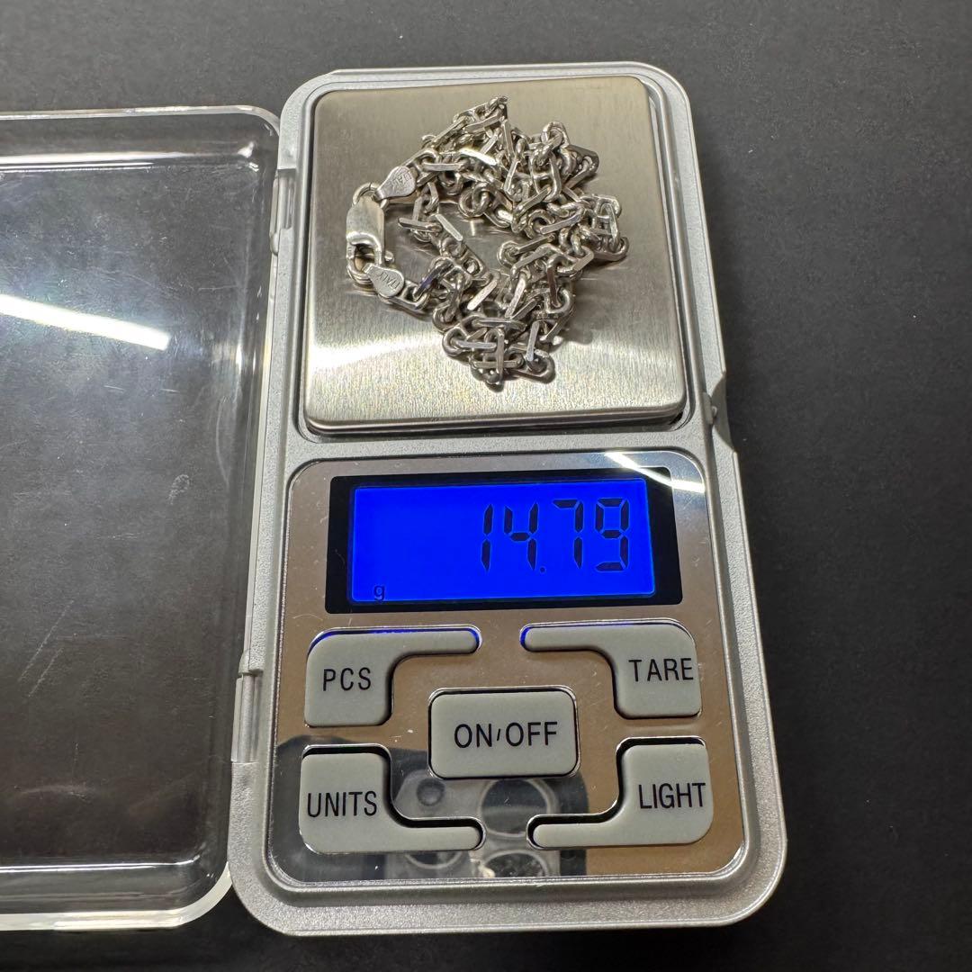 【イタリア製 15g 45㎝】アンカーチェーンネックレス silver925