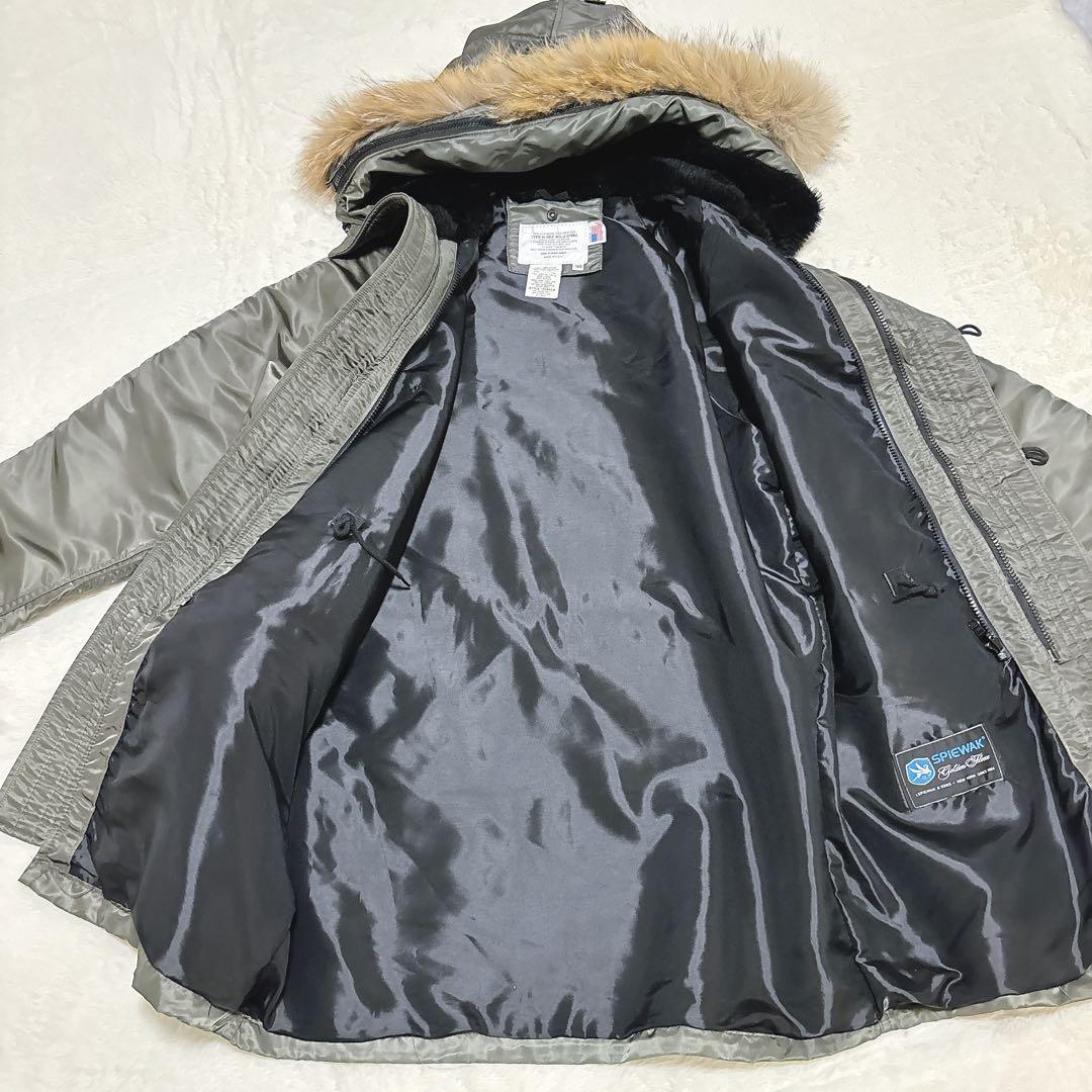 美品　SPIEWAK 米国製　N-3B フライトジャケット カーキ M 38