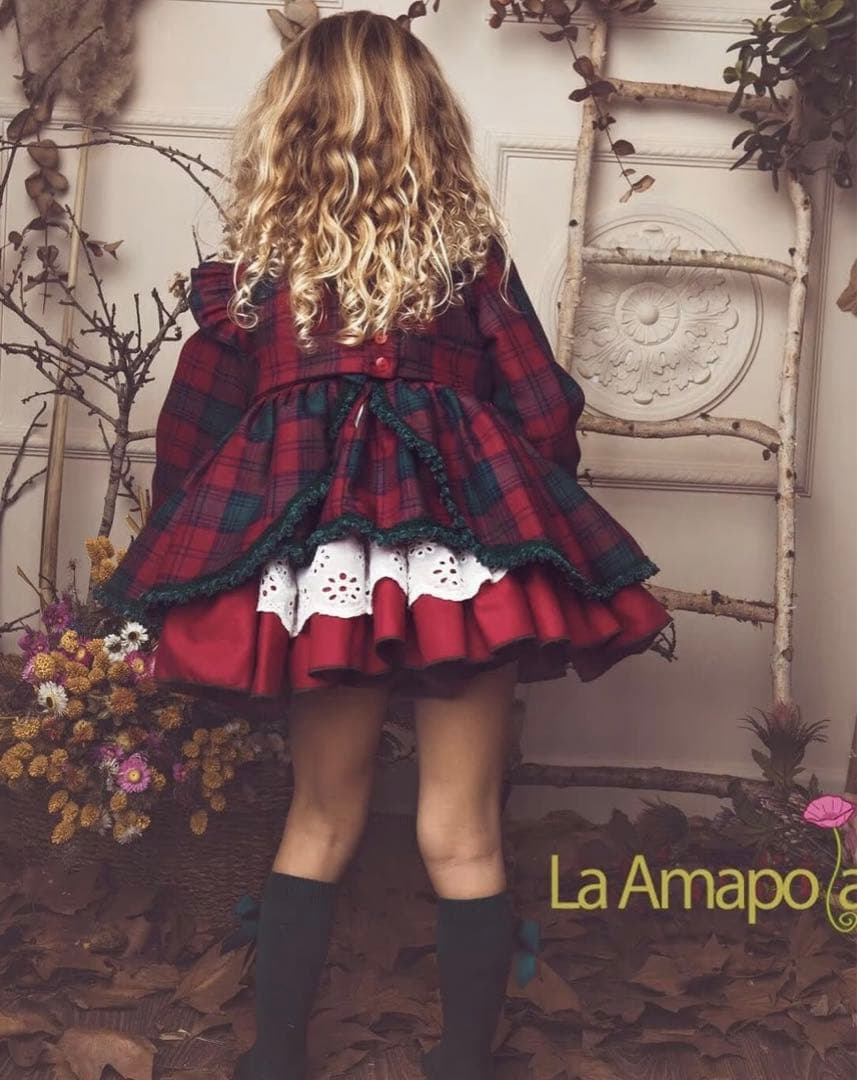 王室御用達/スペインブランド/laamapola/ドレス/90.95/キッズ