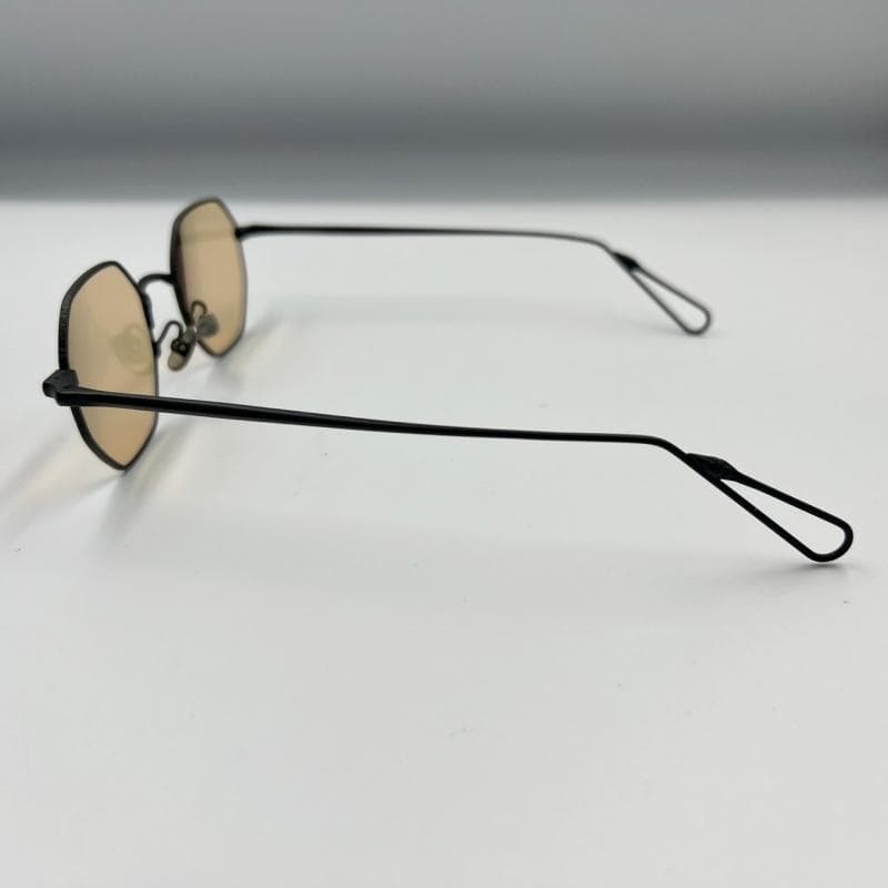 美品 AHLEM サングラス gaillon 度入り ブラック オクタゴン