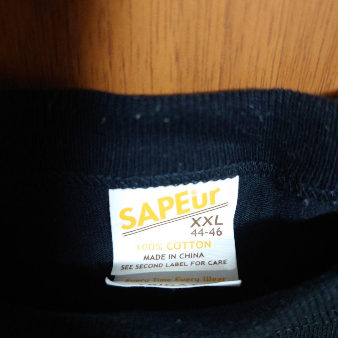 SAPEur　サプール グラフィックTシャツ XXL ブラック