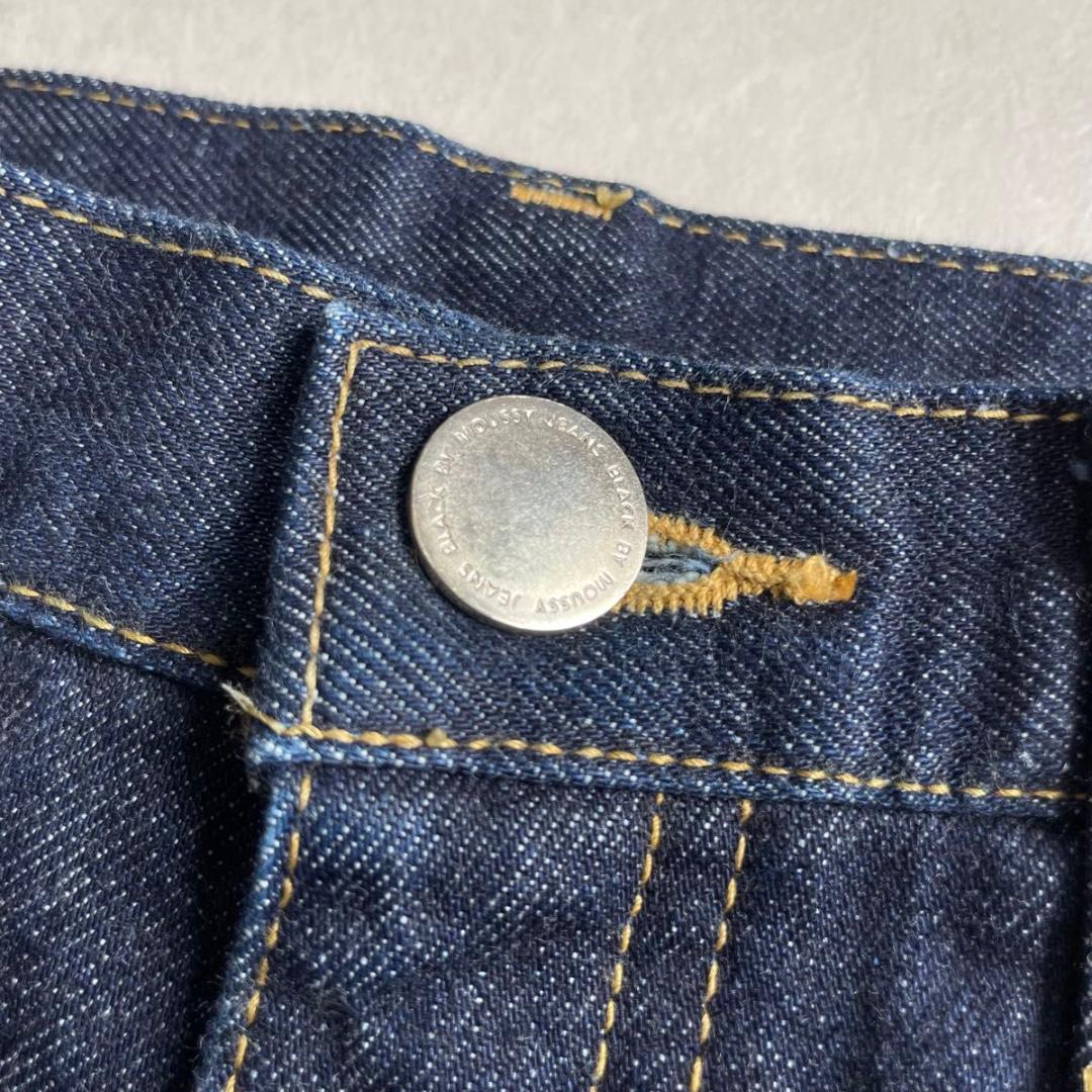 美品 BLACK BY MOUSSY PUNA onewash denim 24
