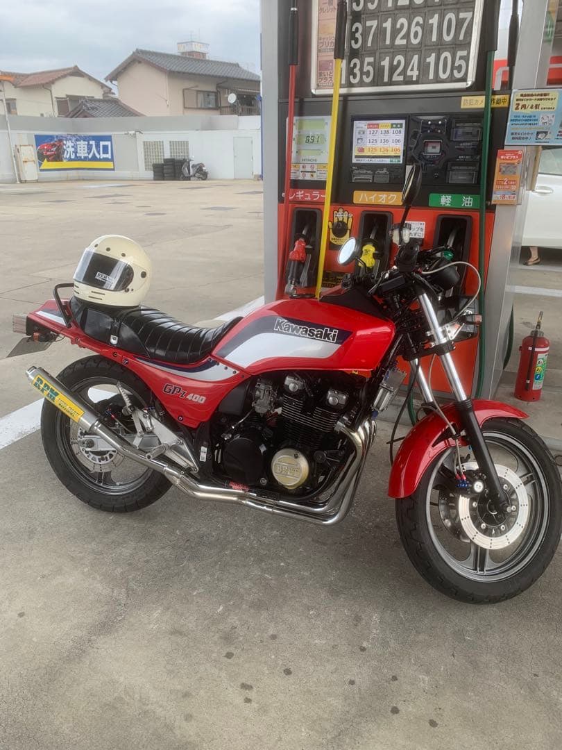 GPZ400F黒 スリムシート 合成皮革