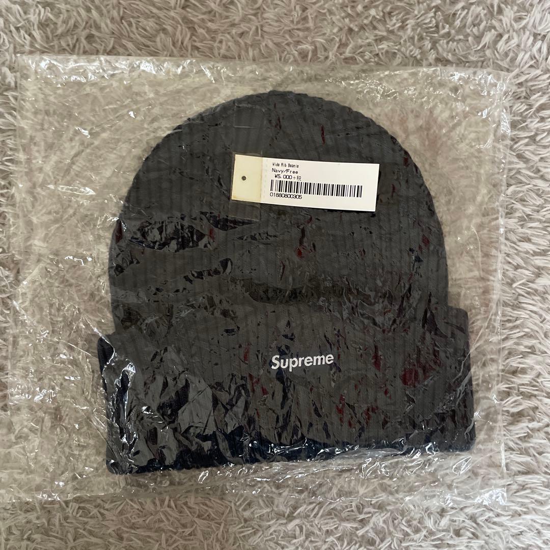 ★Supreme Wide Rib Beanie navy ビーニー★