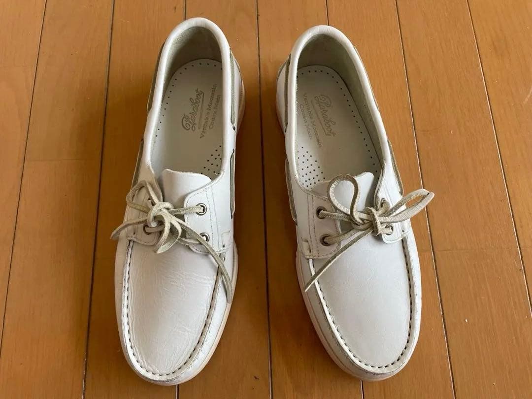 新品 paraboot barth white 白