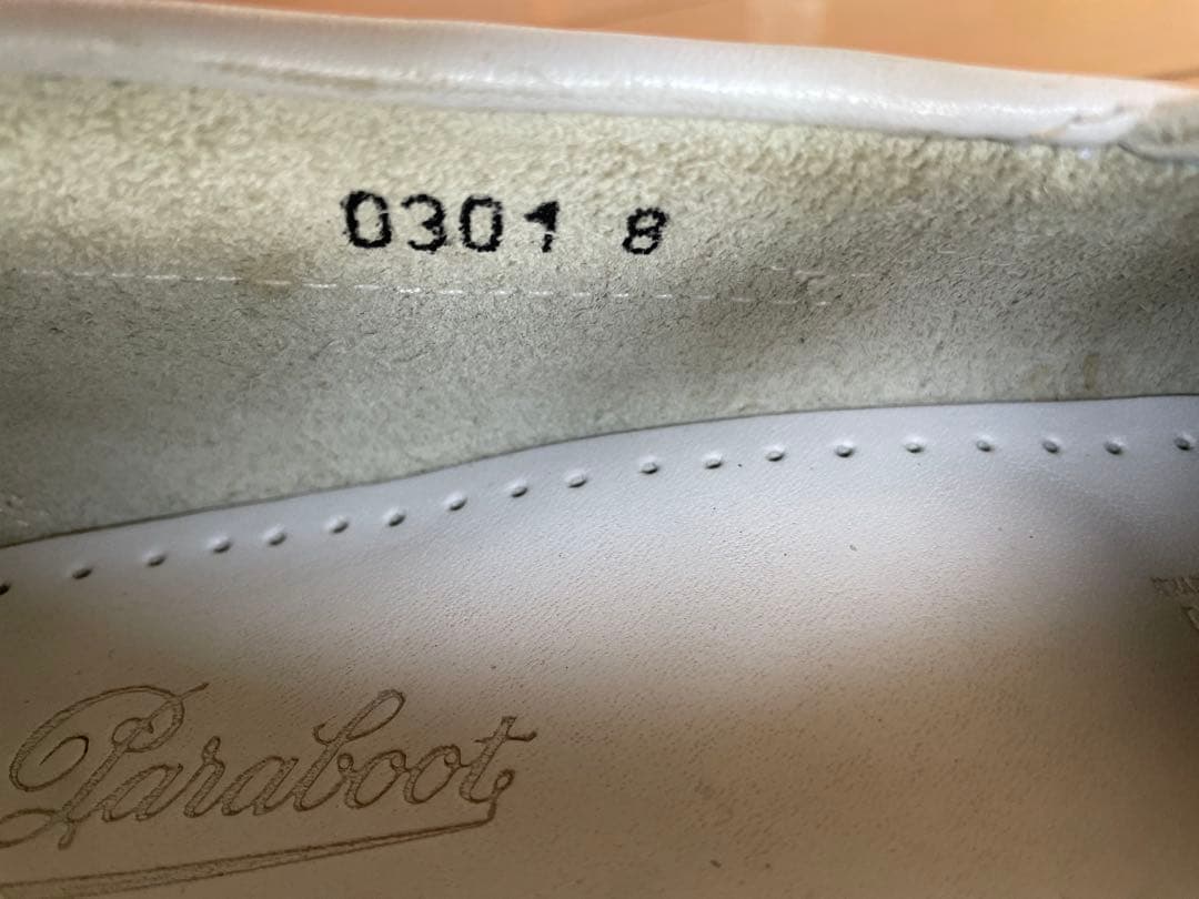 新品 paraboot barth white 白