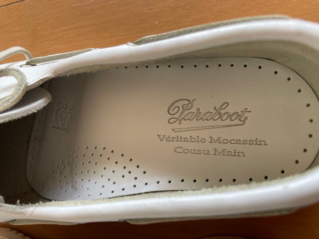 新品 paraboot barth white 白