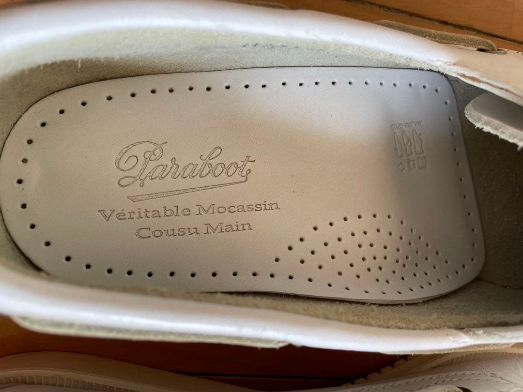 新品 paraboot barth white 白
