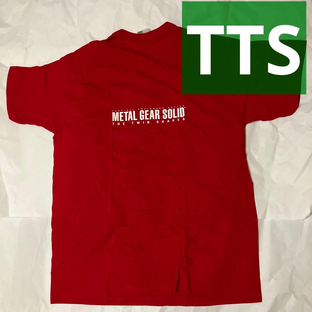 Tシャツ　メタルギアソリッド　ザ・ツインスネークス　スネーク＆リキッド　赤レッド
