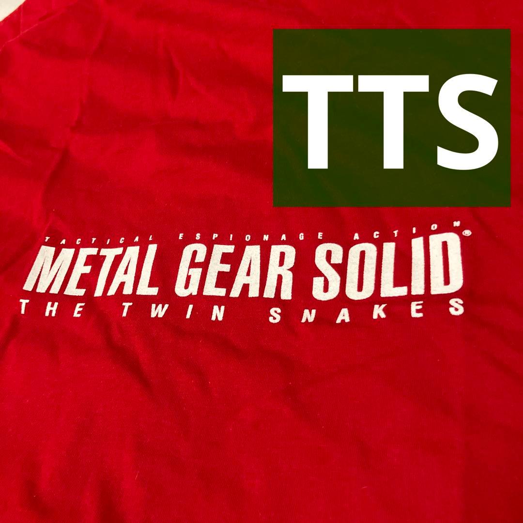 Tシャツ　メタルギアソリッド　ザ・ツインスネークス　スネーク＆リキッド　赤レッド