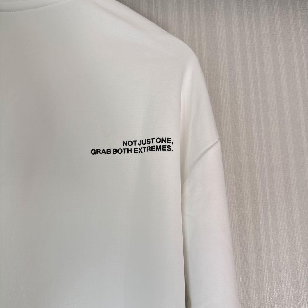 RUFFLOG L/S FRONT LOGO MOCK WHITE Mサイズ
