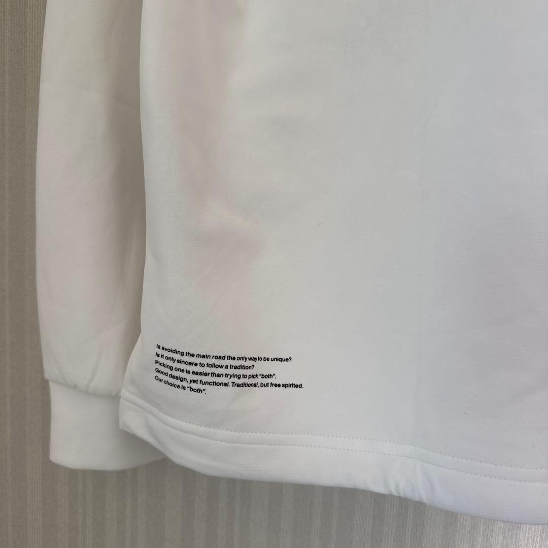 RUFFLOG L/S FRONT LOGO MOCK WHITE Mサイズ