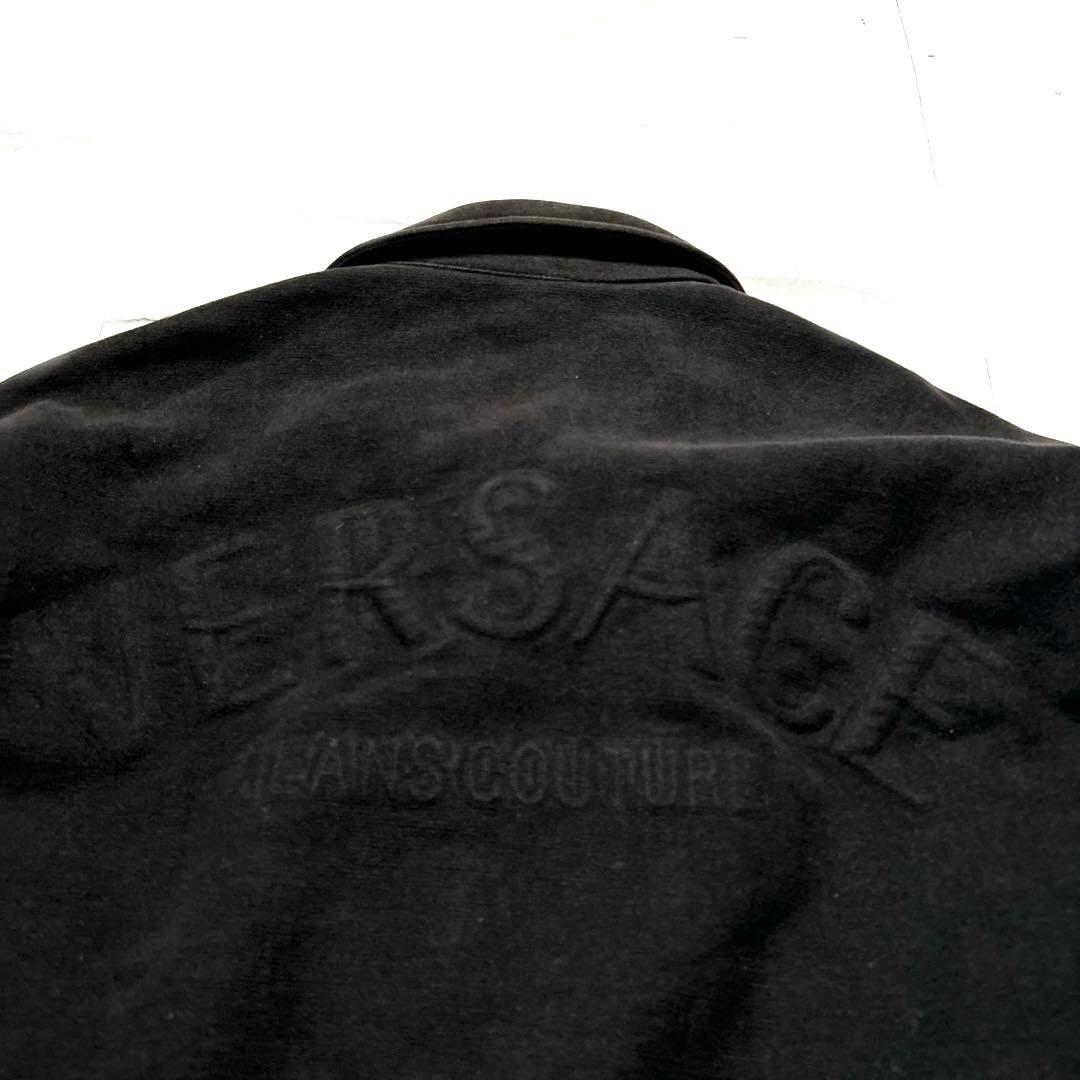 VERSACEヴェルサーチェ背中ロゴベロアブルゾンメデューサボタン黒