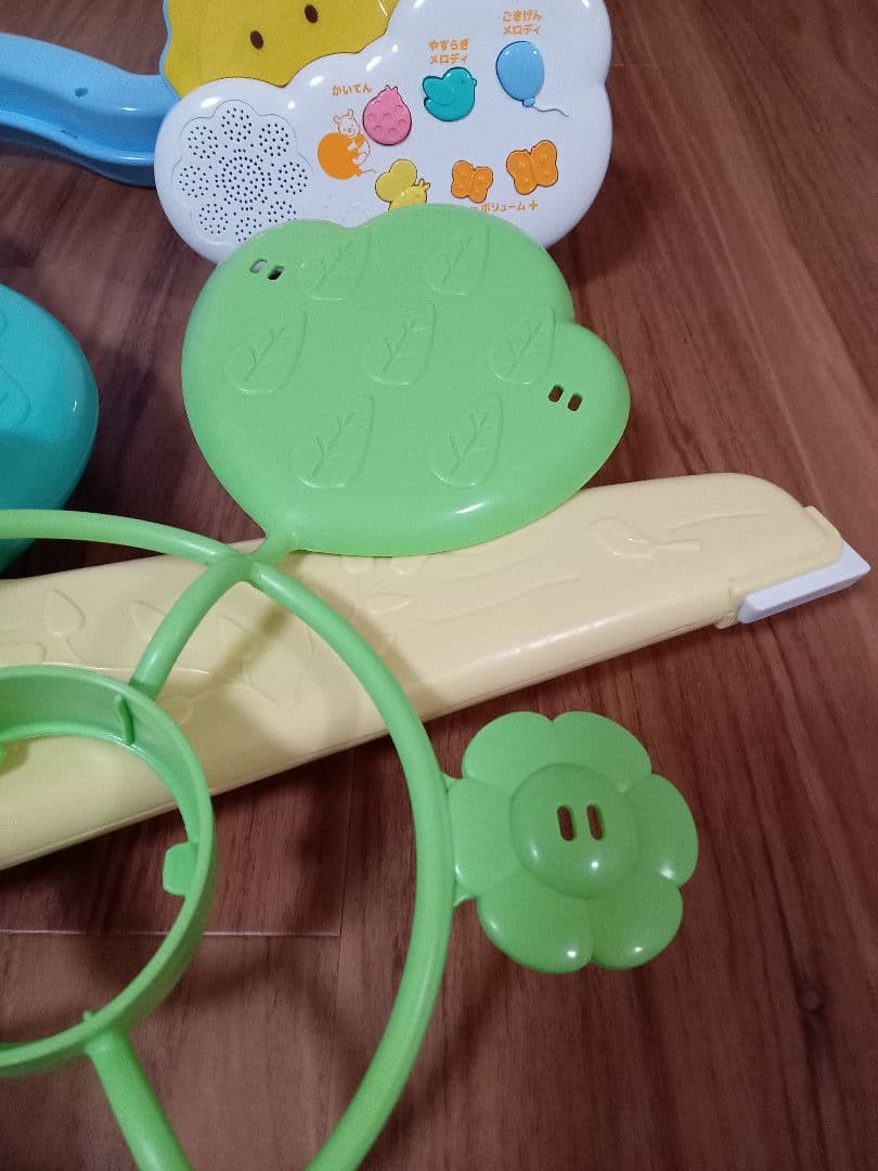 【美品】くまのプーさんえらべる回転6WAYジムにへんしんメリープーメリー