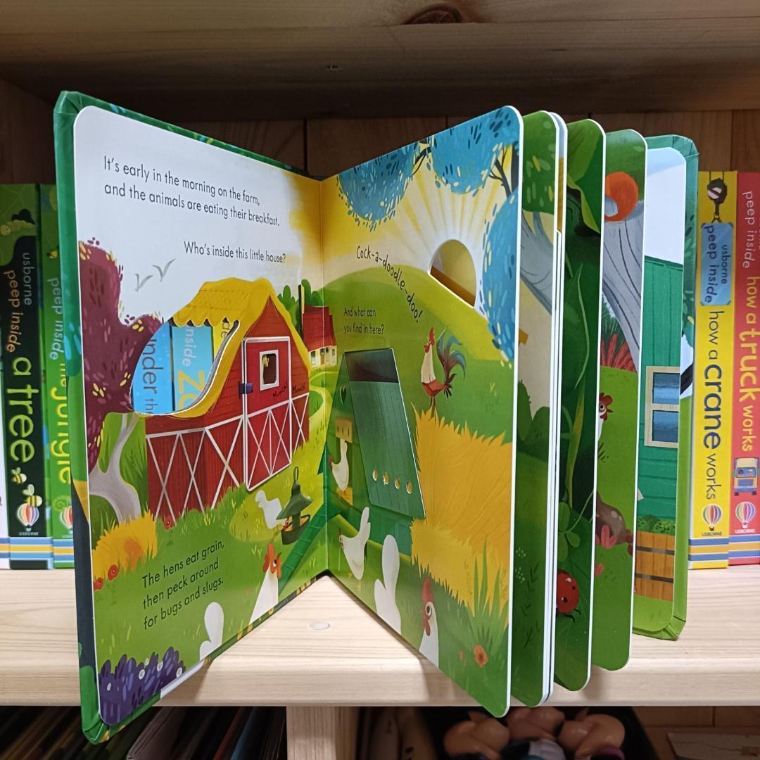 Peep Inside Usborne しかけ絵本　絵本　英語　幼児　英語教育