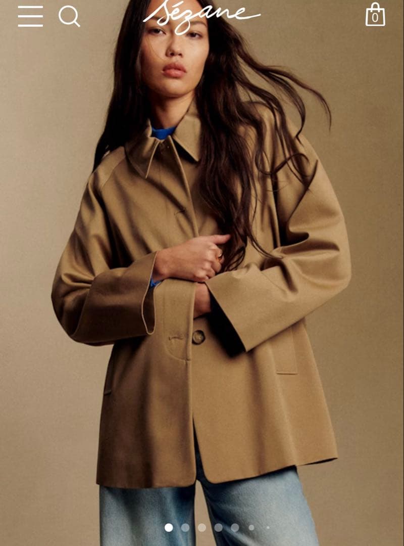 Sezane Carter trench coat カータートレンチコート 36