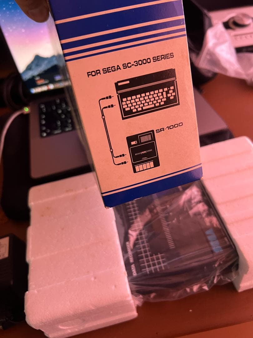 SEGA SR-1000 データレコーダ 箱付 ACアダプター付 SC-3000