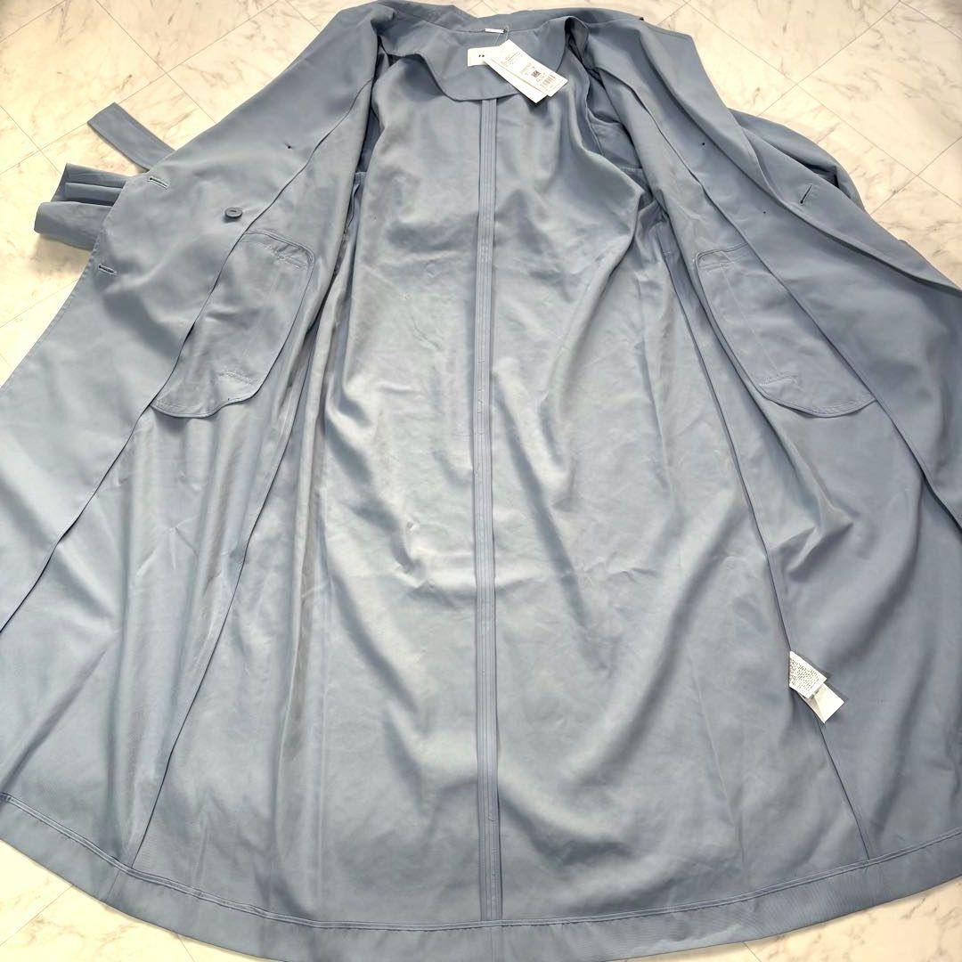新品　タグ付き　フレイ アイディー　オーバートレンチコート　ブルー 25SS