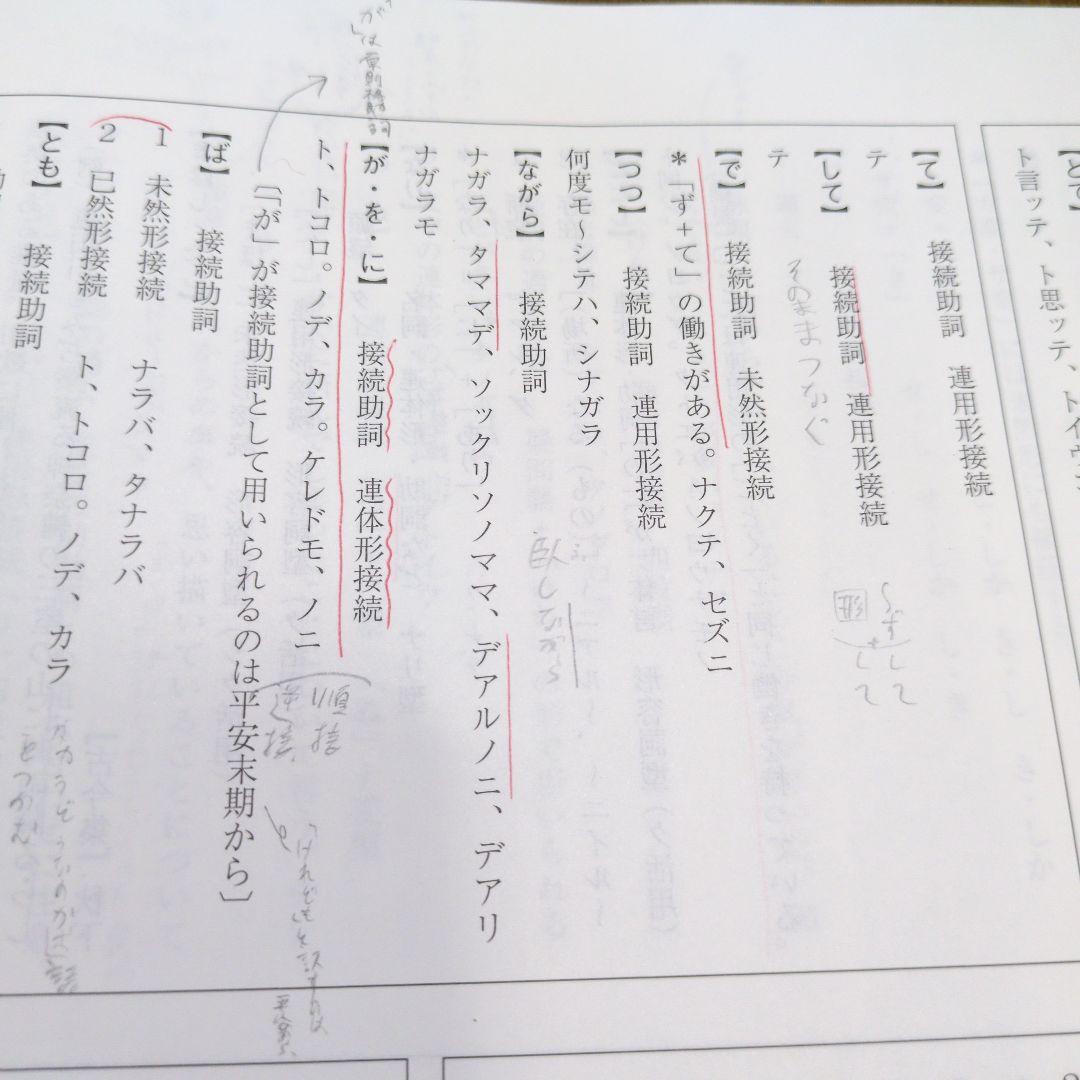 駿台　古文 テキスト、プリントセット 2023年版