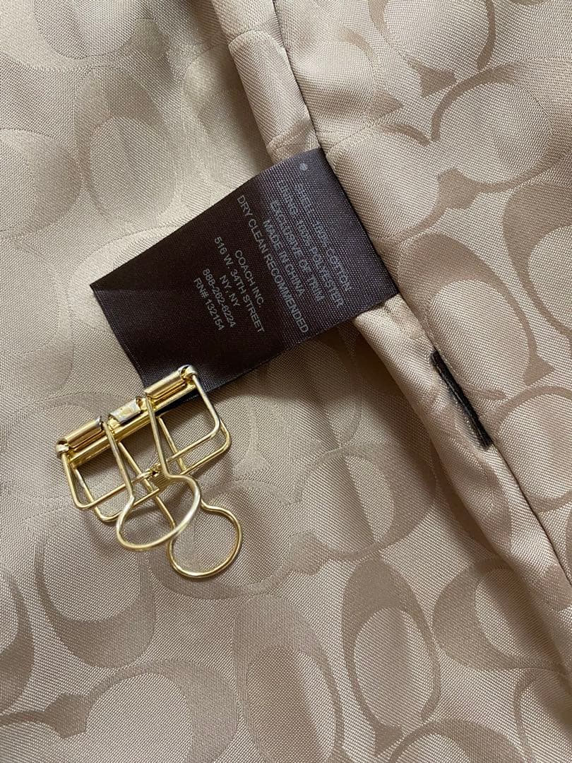 《極美品》COACH トレンチコート ロング黒 xs