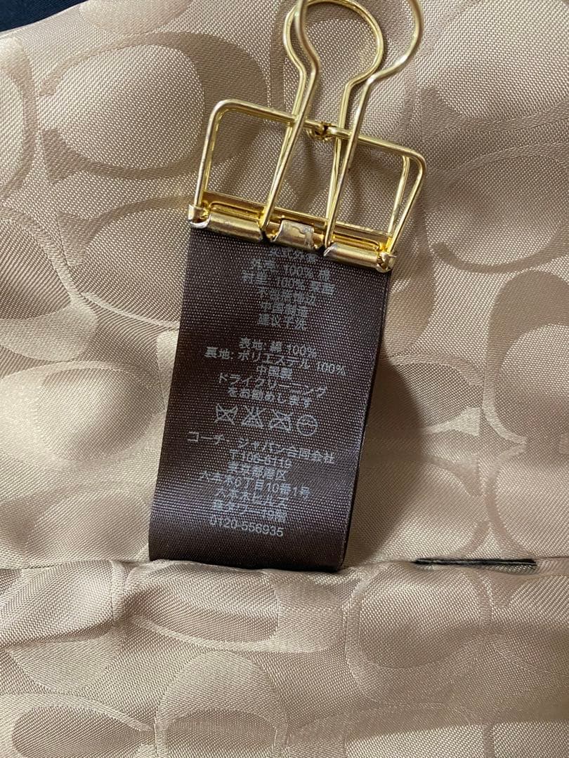 《極美品》COACH トレンチコート ロング黒 xs