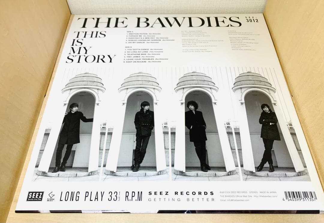 【希少 LP】THE BAWDIES THIS IS MY STORY